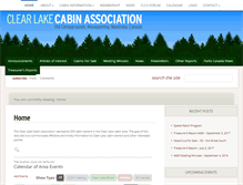 Tablet Screenshot of clearlakecabinassociation.org